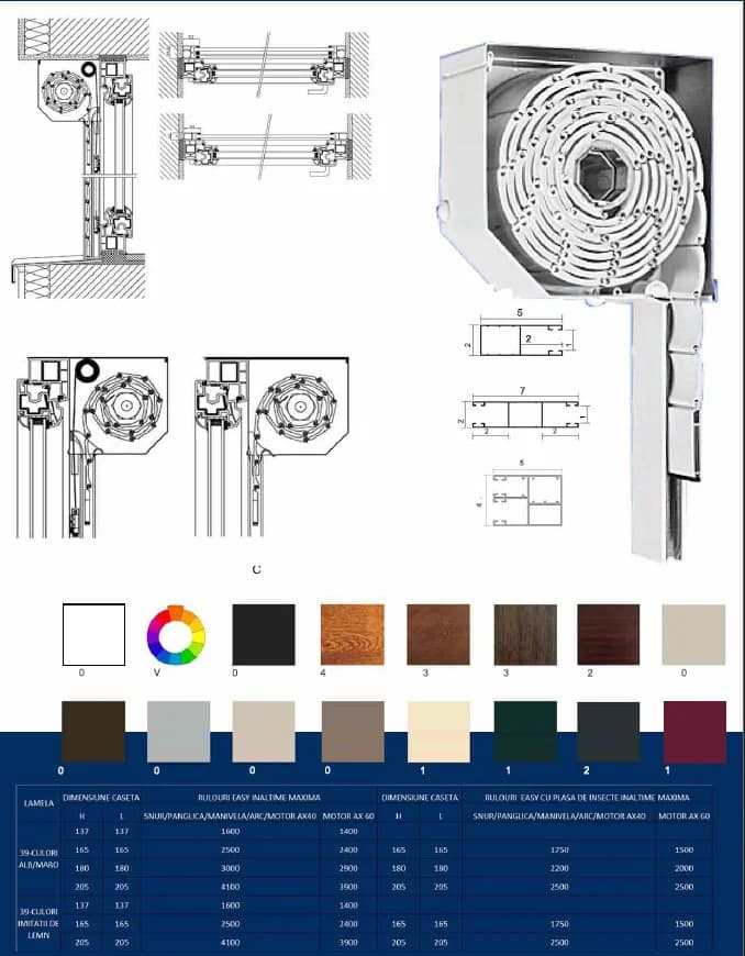 Imagine 1 a modelului Rulouri Suprapuse EASY